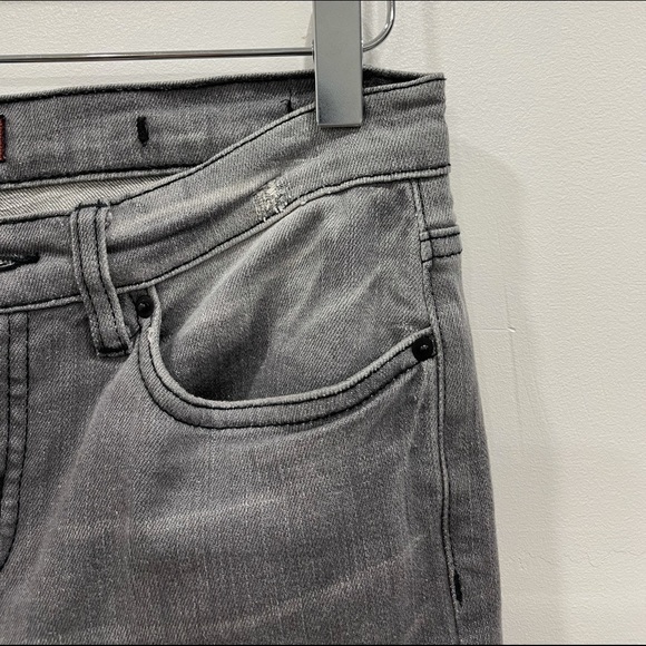 Urban Outfitters BDG High Waist Cotton Grey Denim Jeans 28w 30L Distressed - Picture 4 of 10